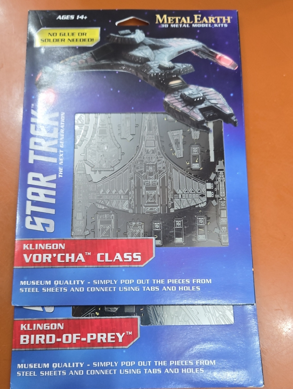 Metal Earth Star Trek Klingon Vor'cha Class & Klingon Bird-of-Prey Model Kit